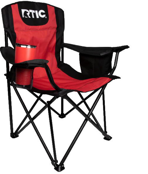 RTIC Outdoor Red and Black Foldable Camp Chair