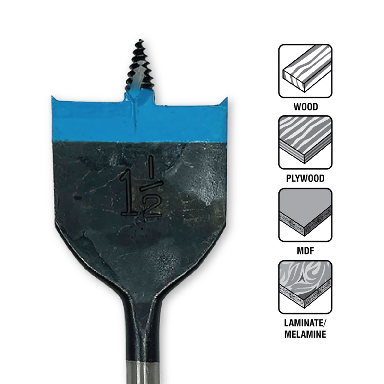 Spyder 8-Piece Spade Bit Set 11036CA-2 Bonus