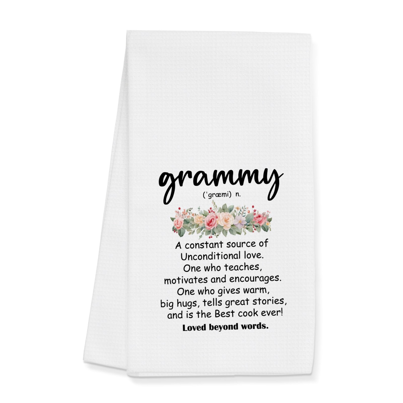 Grammy Kitchen Towels Gifts for Grandma, Grammy Dish Hand Towels for Kitchen ...