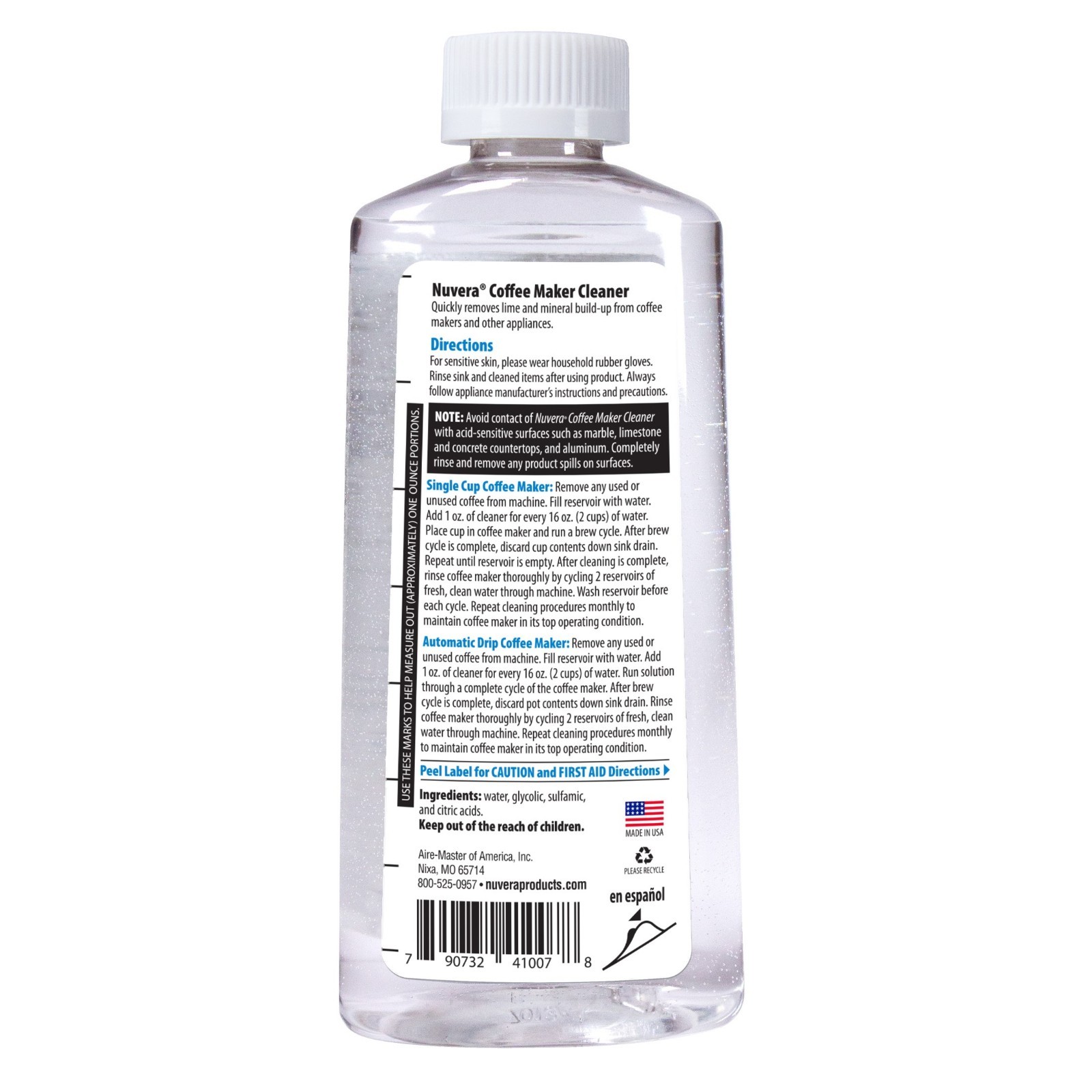 Coffee Makers cleaner Descaling Solution for All Single Cup Standard