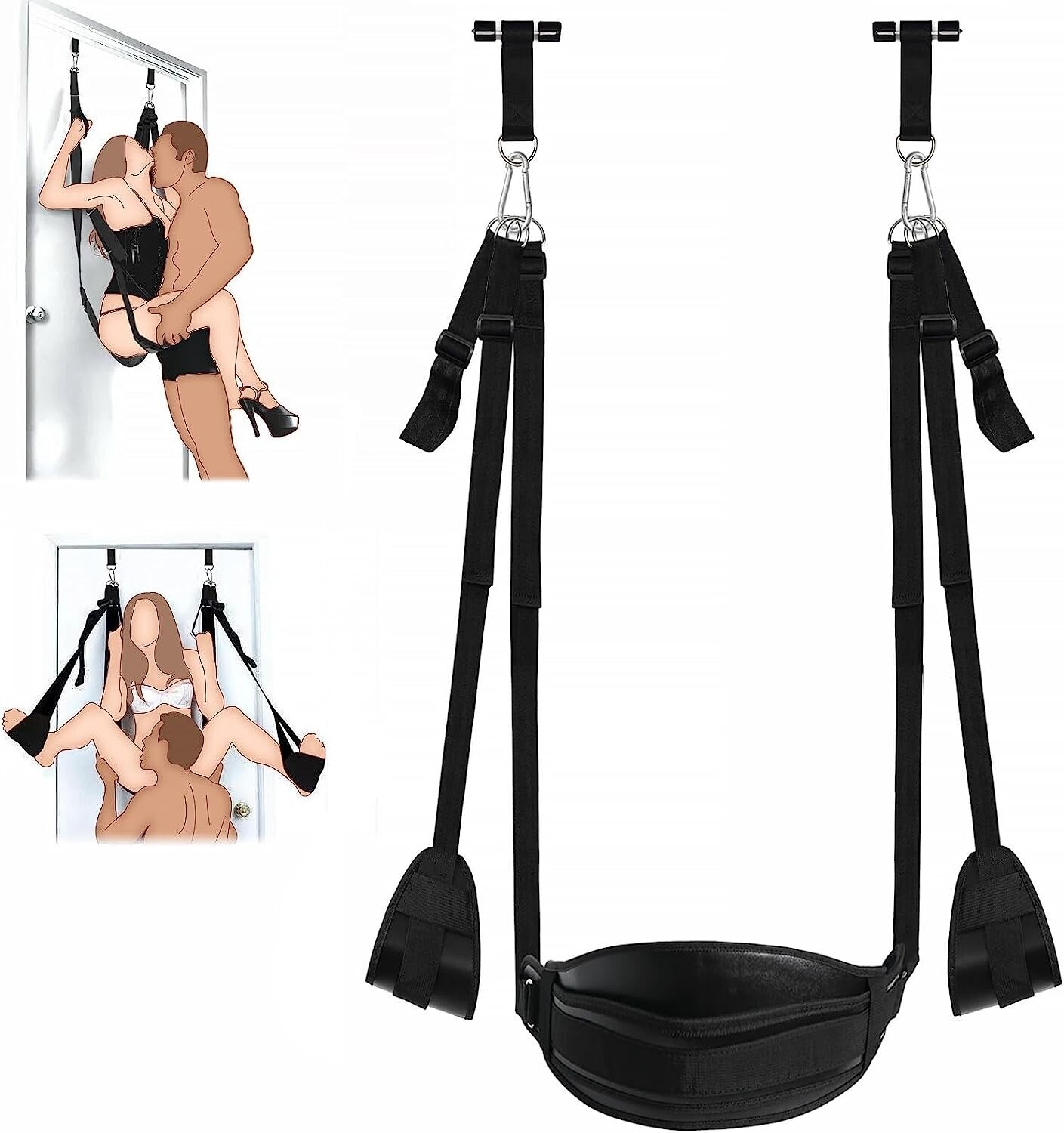Door Sex Swing with Seat Sexy Slave Love Sling Bondage Restraint BDSM Game Stand