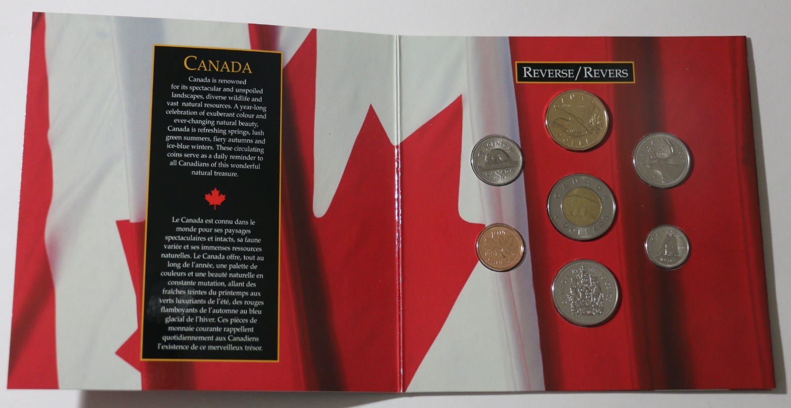 1997 Oh Canada! Royal Canadian Mint 7 Coin Uncirculated Mint Set