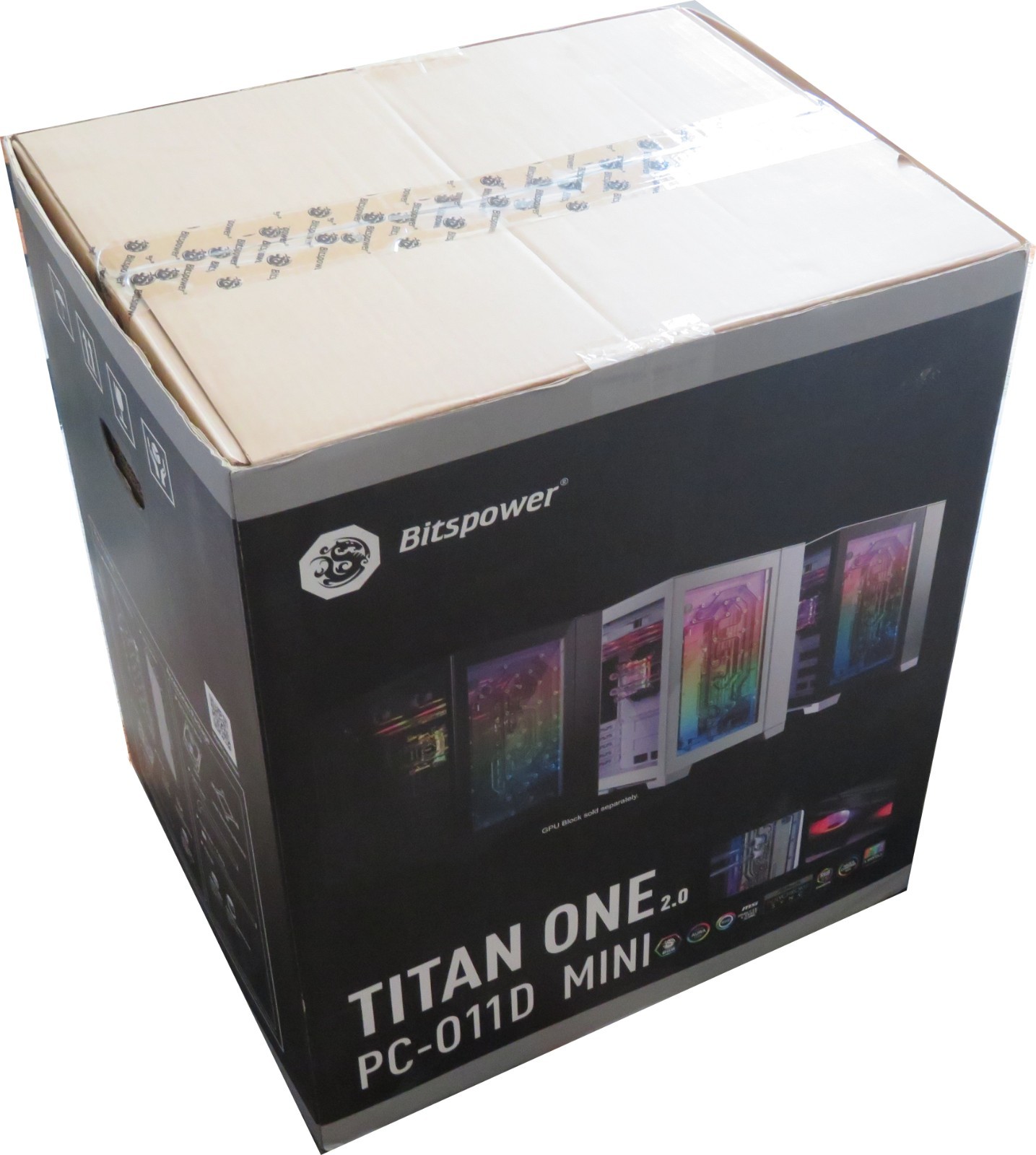 Bitspower Titan One Mini 2.0 Tempered Glass microATX Mini Tower Computer Case