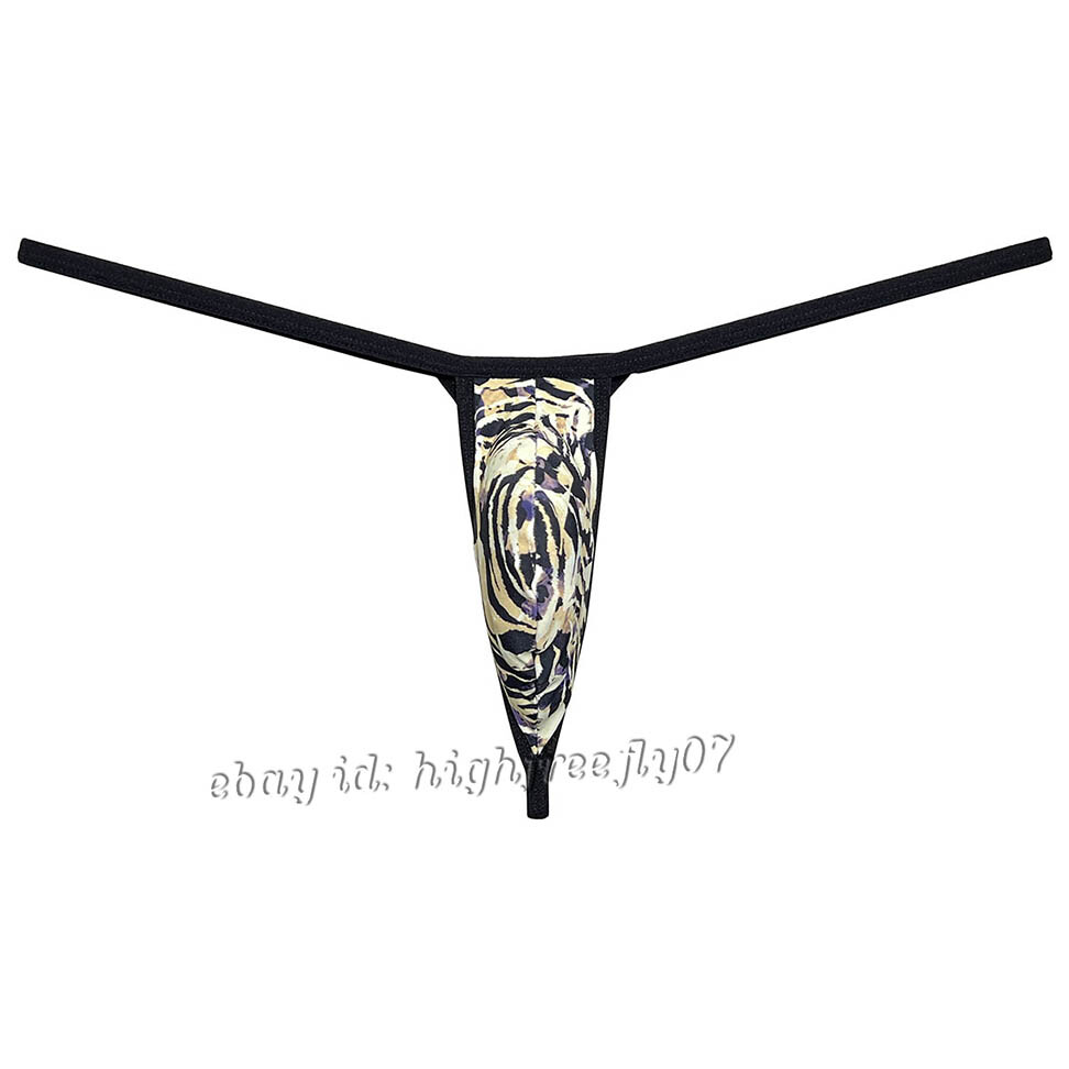 Men's G-String Stretch Underwear Hipster Guy Bulge Pouch Minimum Coverage T-Back