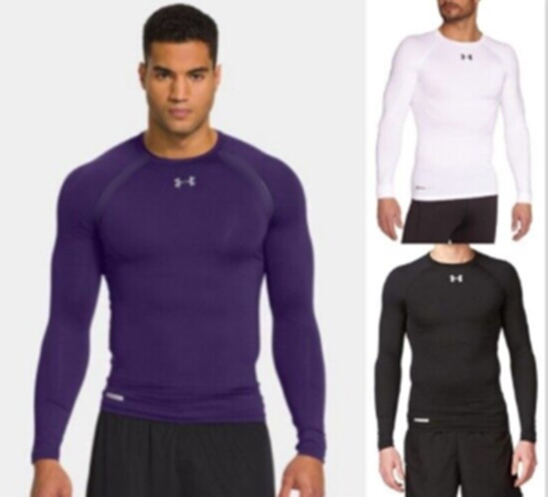 Under Armour Men's HeatGear Long Sleeve Compression Shirt, Quick Shipping