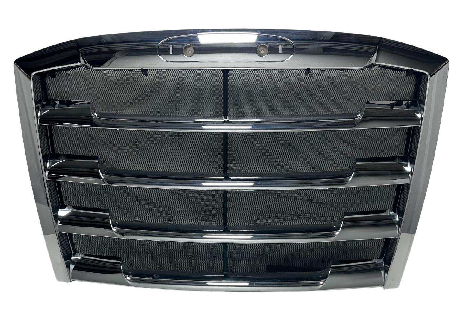 Freightliner Cascadia  2018Up Premium Chrome Plastic Grille w/Bug Screen&Mtg Kit