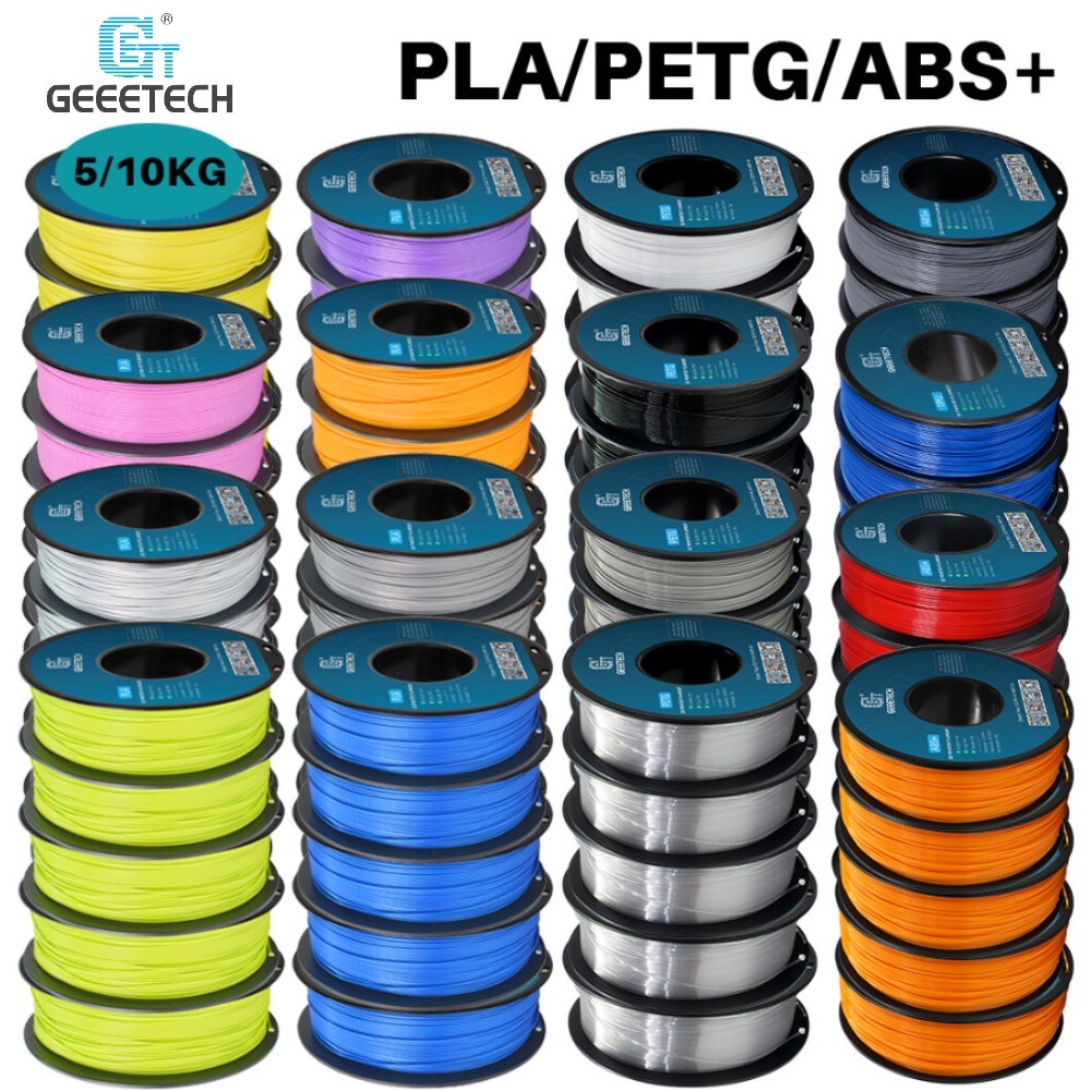5/10kg GEEETECH 3D Printer 1.75mm 1kg/roll Filament PLA PETG TPU ABS+ Filament
