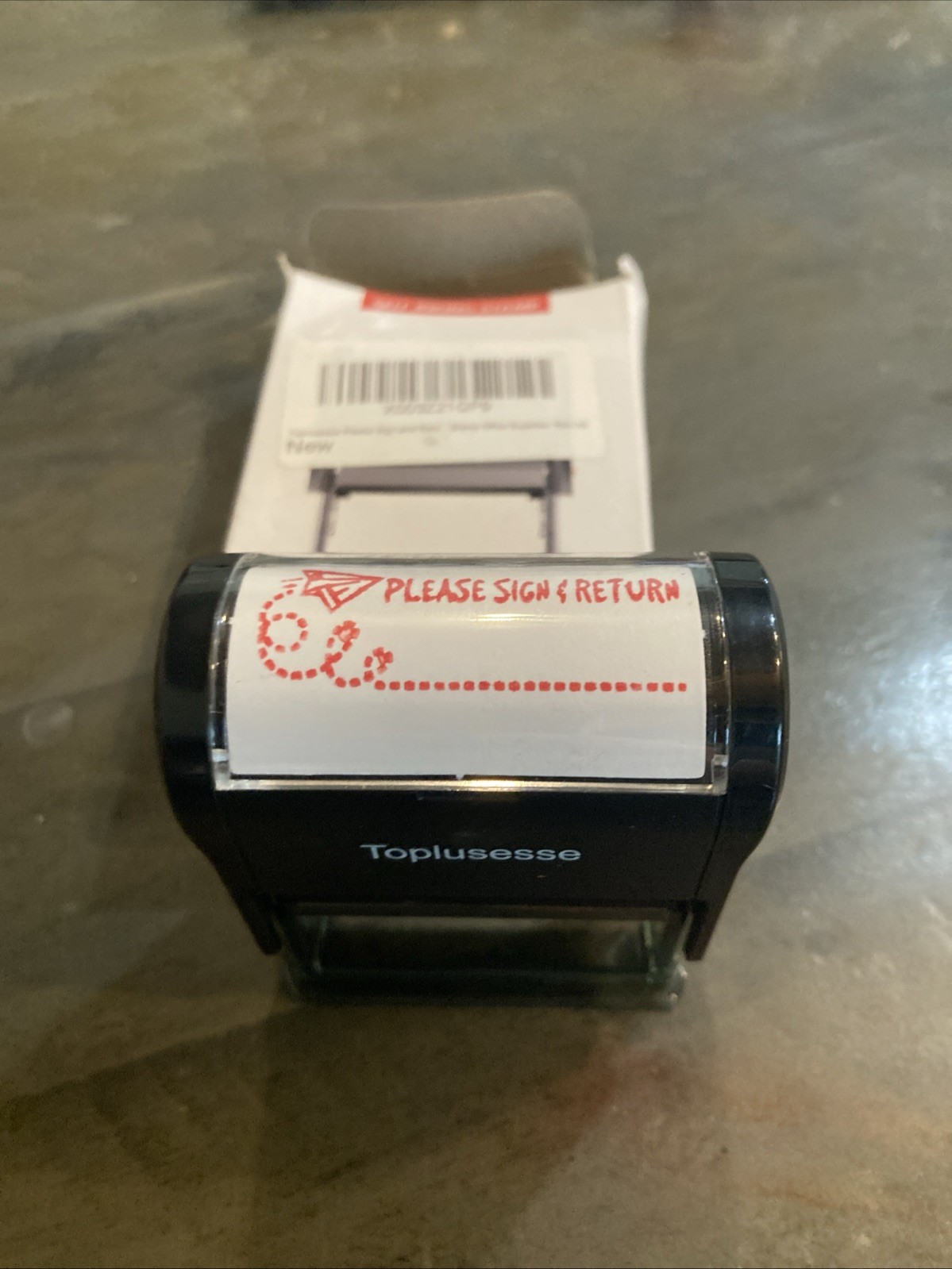 Toplusesse Please Sign And Return Self Inking Stamp