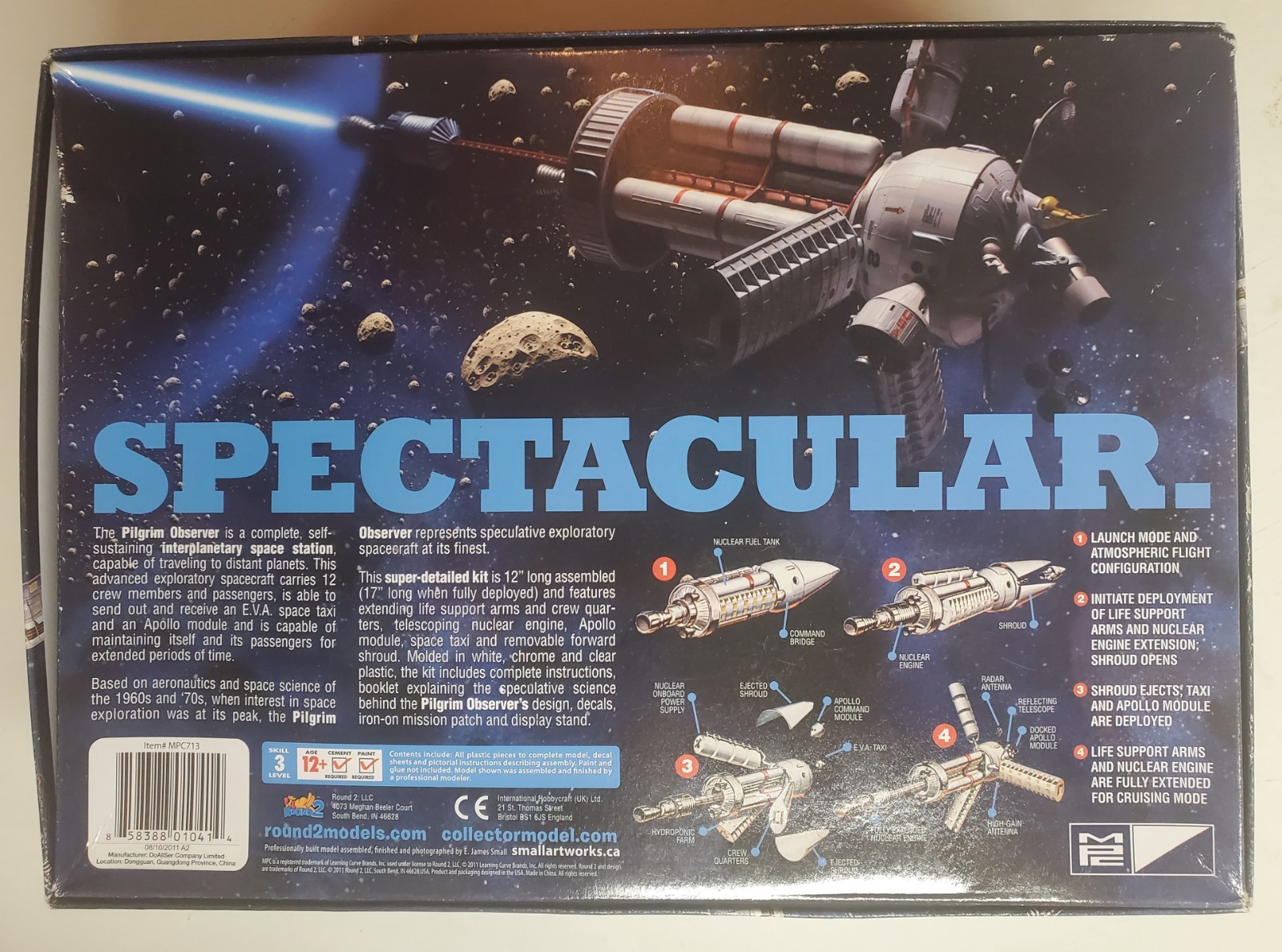 MPC Pilgrim Observer Space Station 1/100 Scale Model Kit MPC713