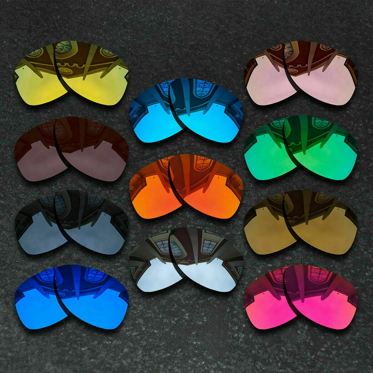 US Polarized Replacement Lenses For-Oakley Elmont M 58mm-Variety Choices