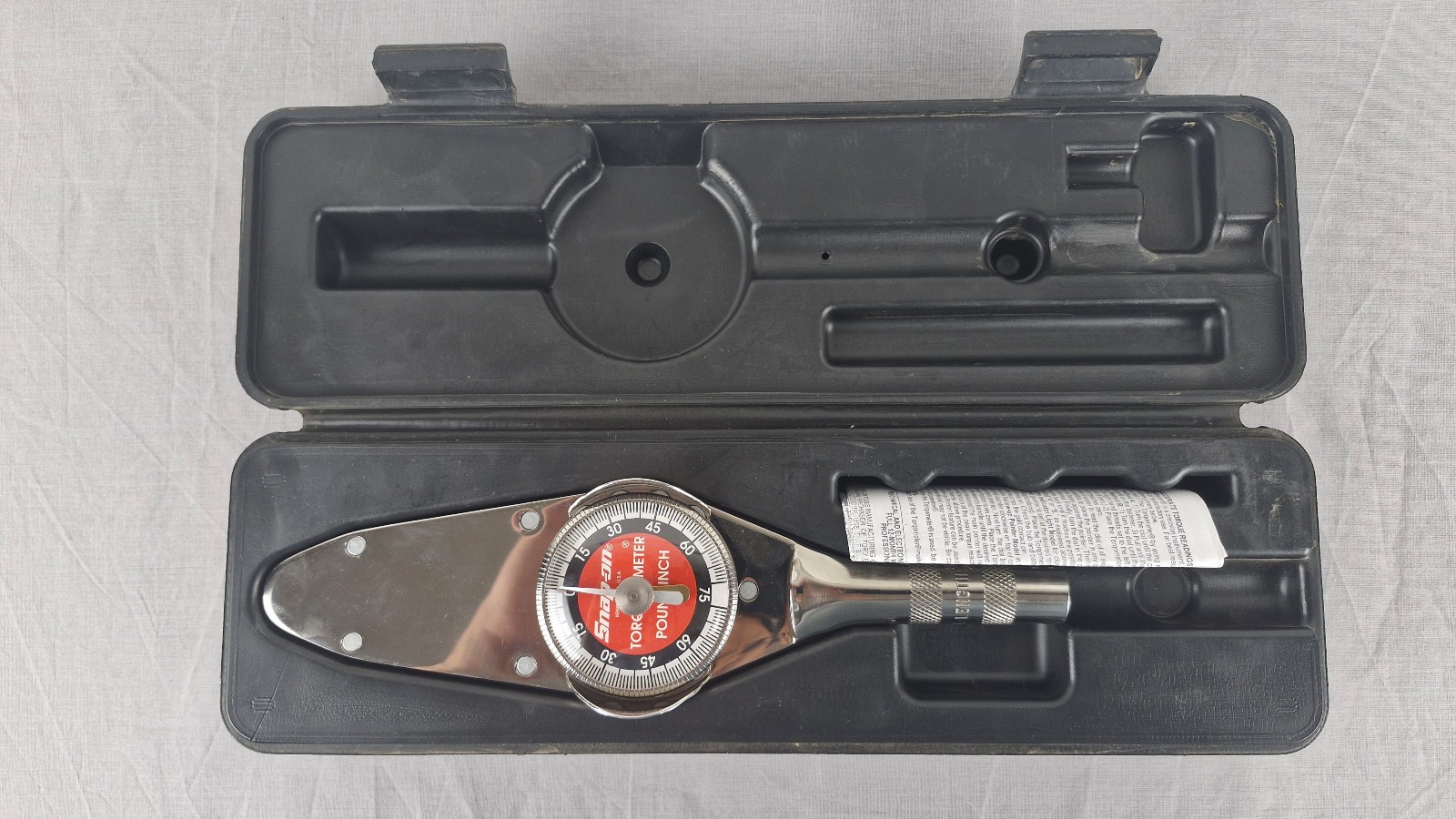 Snap-on TE6FUA 1/4-inch drive Torqometer dial torque wrench