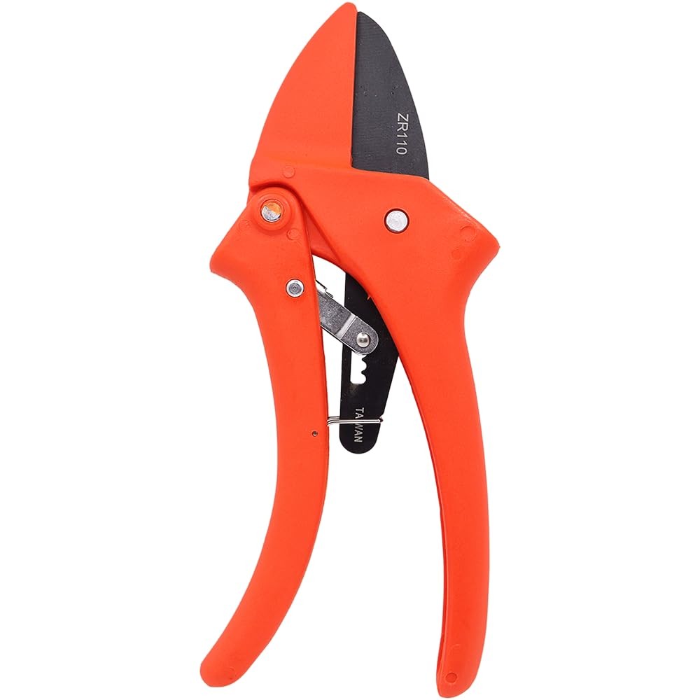 Zenport ZR110 Fiberglass Ratchet Pruner, 8.5-Inch , Orange 1,