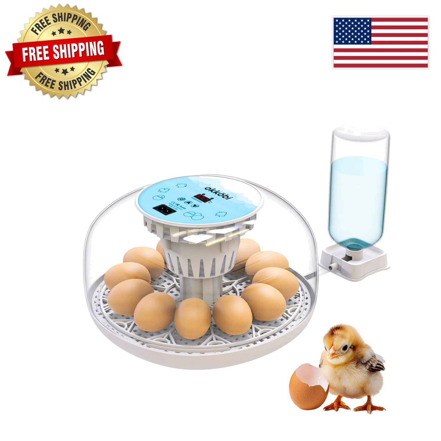 Egg Incubator with Humidity Control & 5- Assurance - Family-Friendly