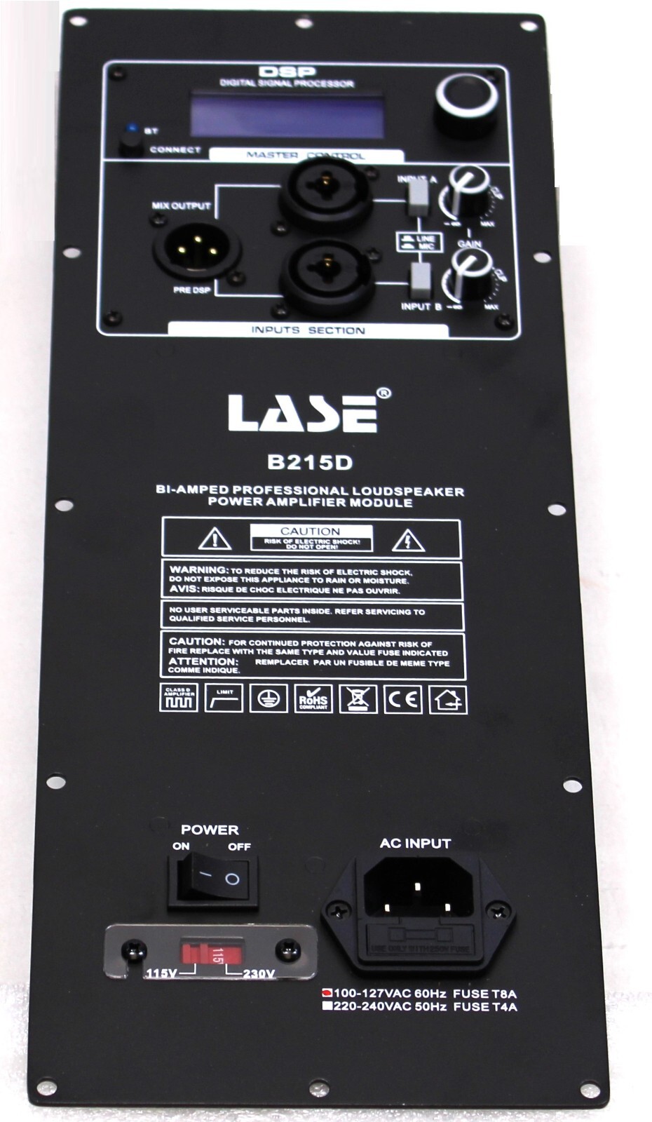 LASE Amplifier Module Intended for Behringer B215D Powered Speakers