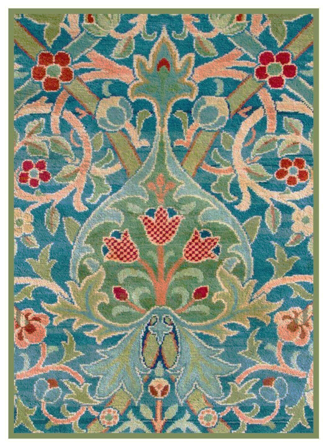 William Morris Hammersmith detail Counted Cross Stitch Chart Pattern
