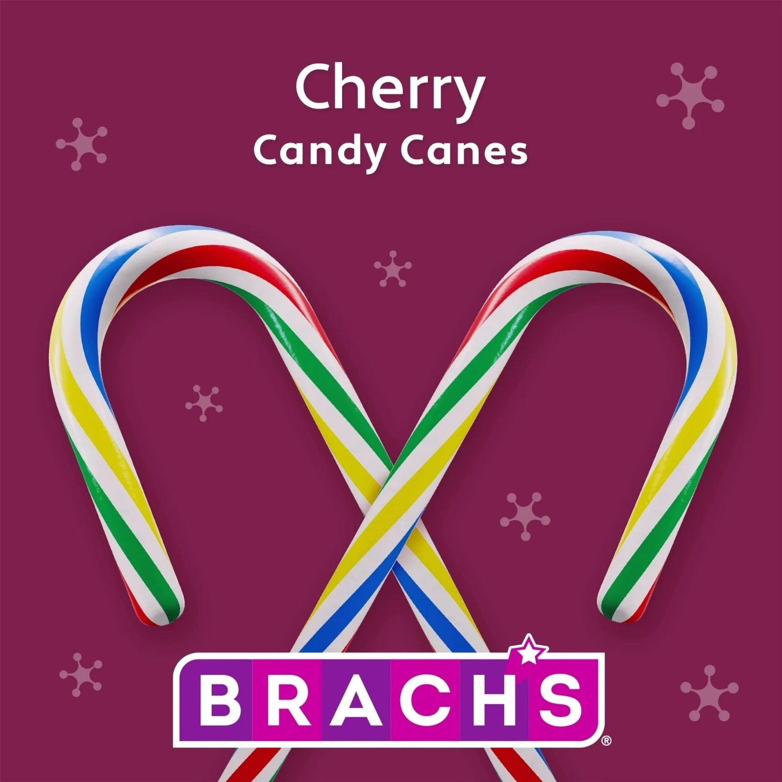 Brach's Holiday Christmas Cherry Candy Canes 12 Count - 2 Boxes
