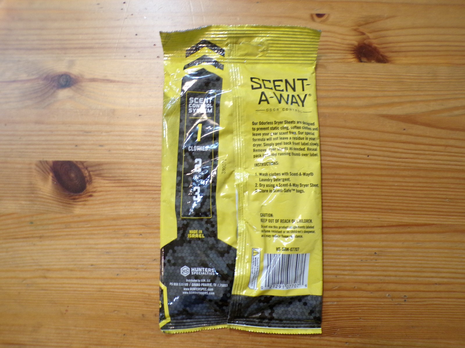 Scent-A-Way Field Wipes Max Odorless