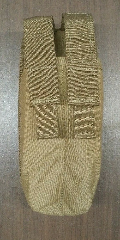 BMI Defense Systems Turret Gunner  MOLLE Double Flare Pouch  Coyote USMC NOS
