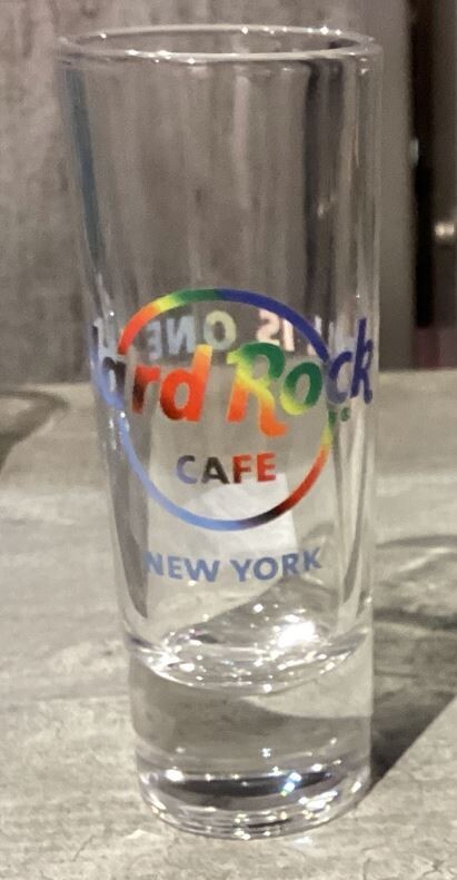 HARD ROCK CAFE NEW YORK GAY PRIDE SHOT GLASS