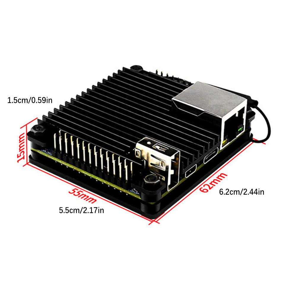 Metal Shell Passive Powerful Cooling Heat Sinks Case for Orange pi Zero 2