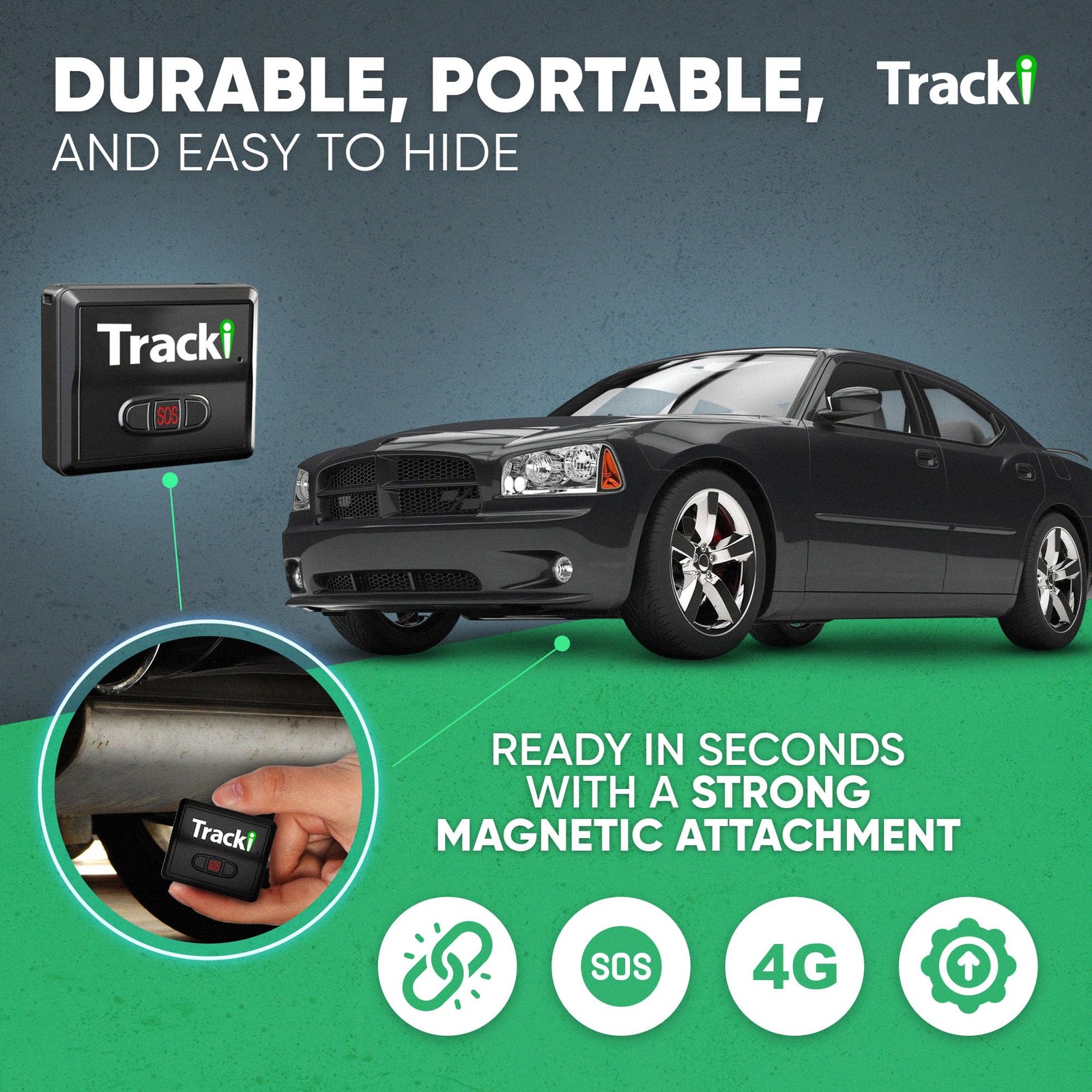 GPS Tracker for Vehicles – Real-Time 4G LTE Assets & Car Tracking Device with...