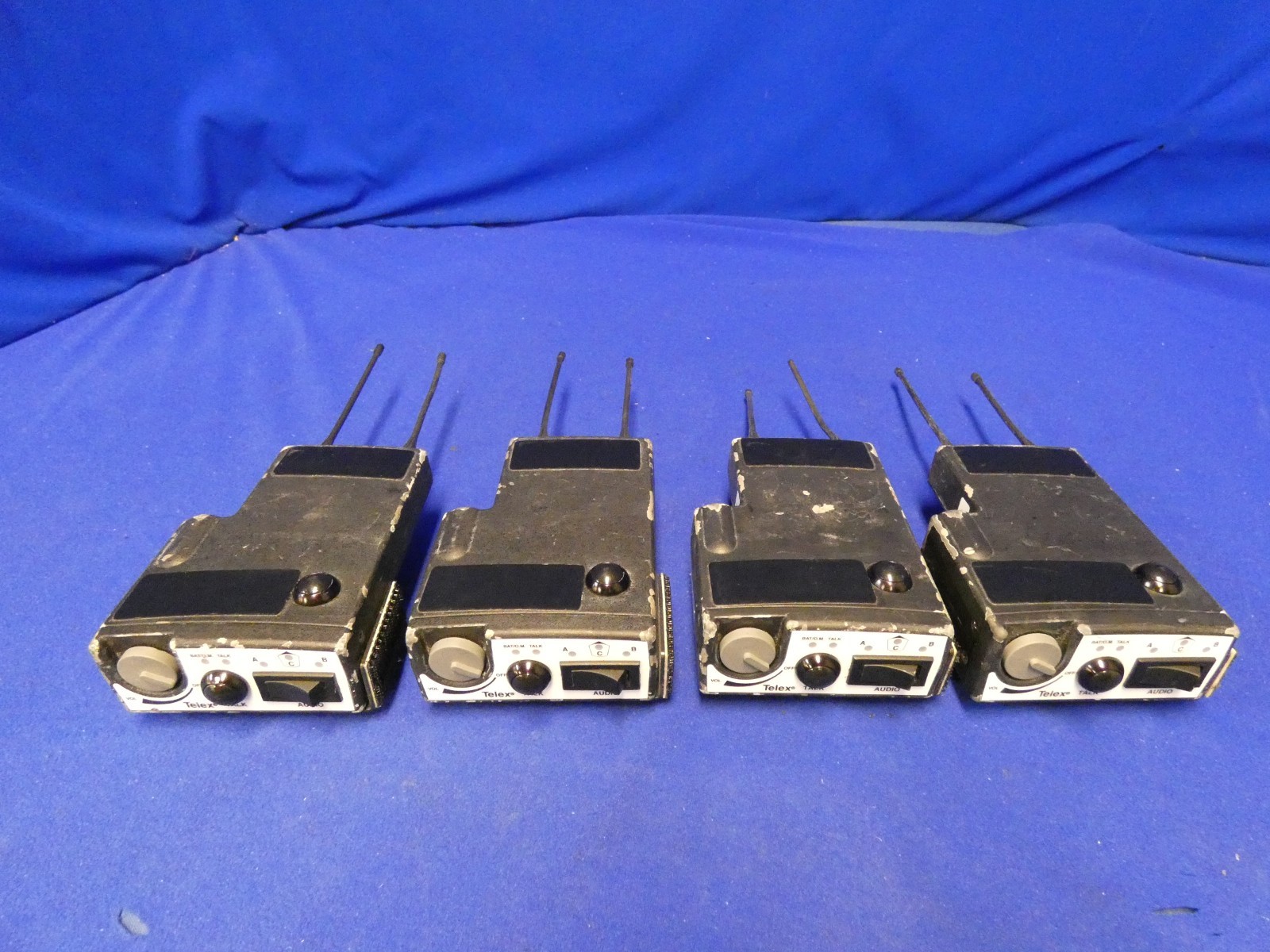 Telex Radiocom TR-1 Assorted Frequency Beltpacks QTY 4 (2 D4 Band, C4 Band, A3)