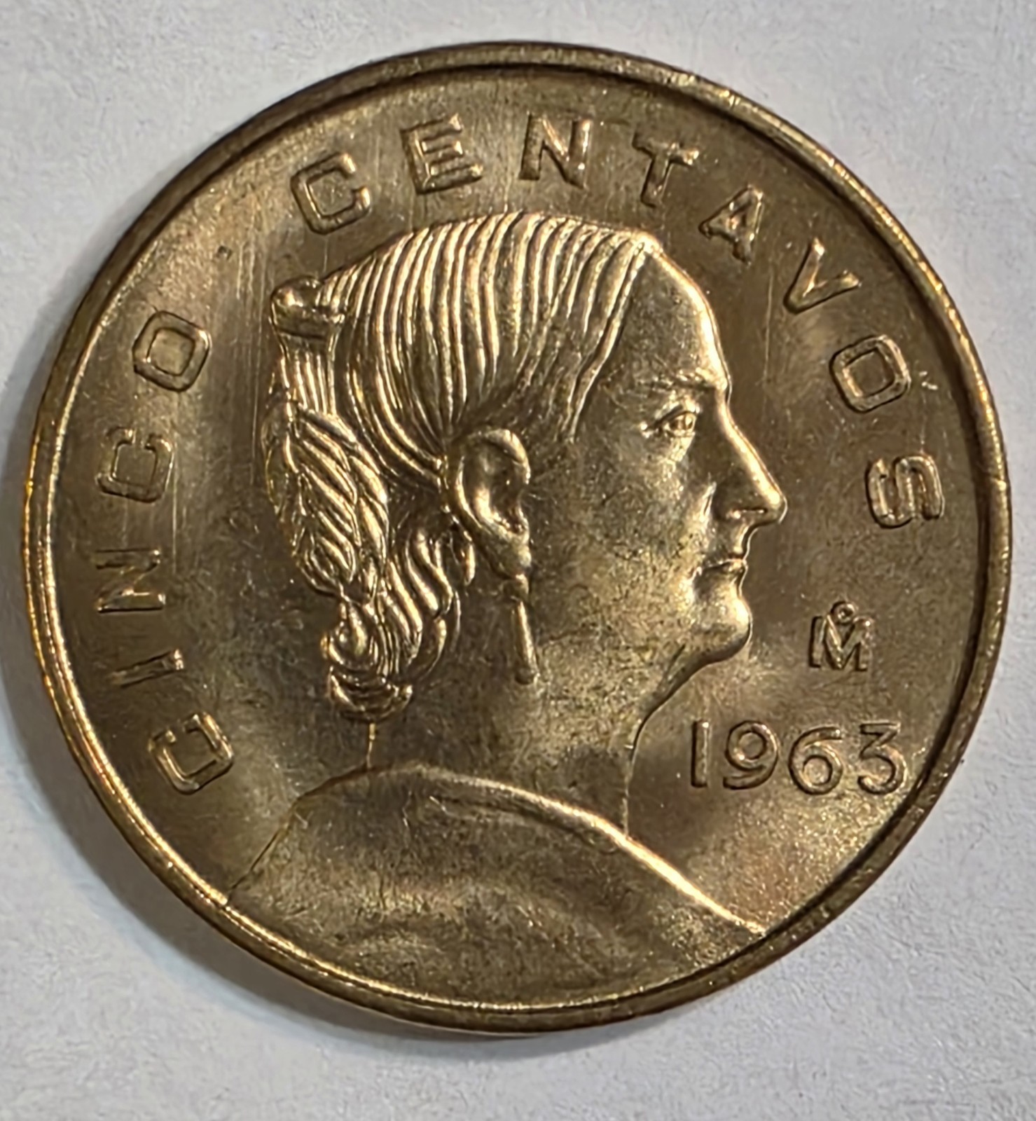 1963 Mexico Cinco Centavos Moneda Lot Of 2 -  BU Beautiful Collector Coin