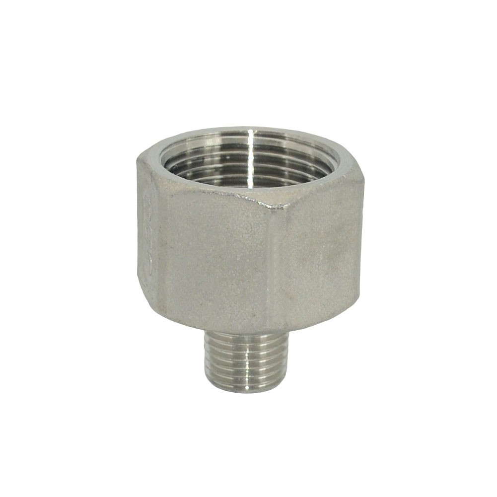 1/4" male  to 3/4" female NPT Hex Nipple Reducer Adapter Pipe Stainless steel