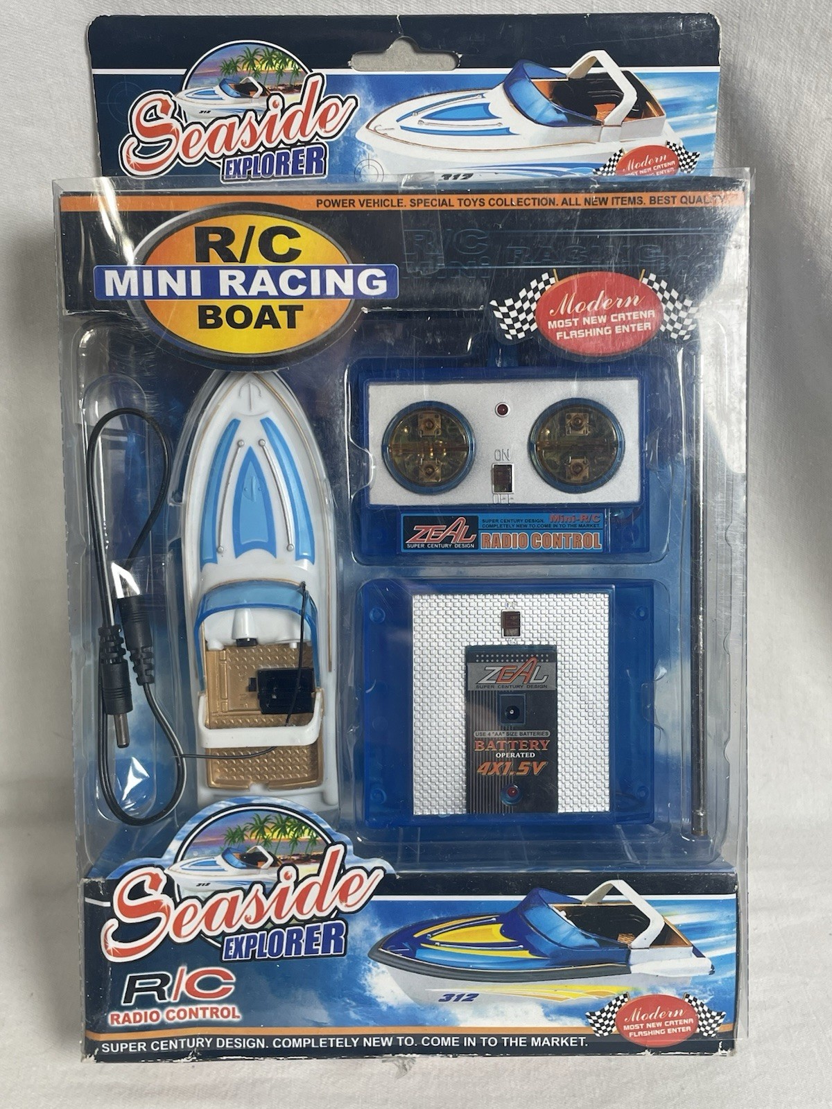 Seaside Explorer R/C Mini Racing Boat Radio Control Needs Batteries
