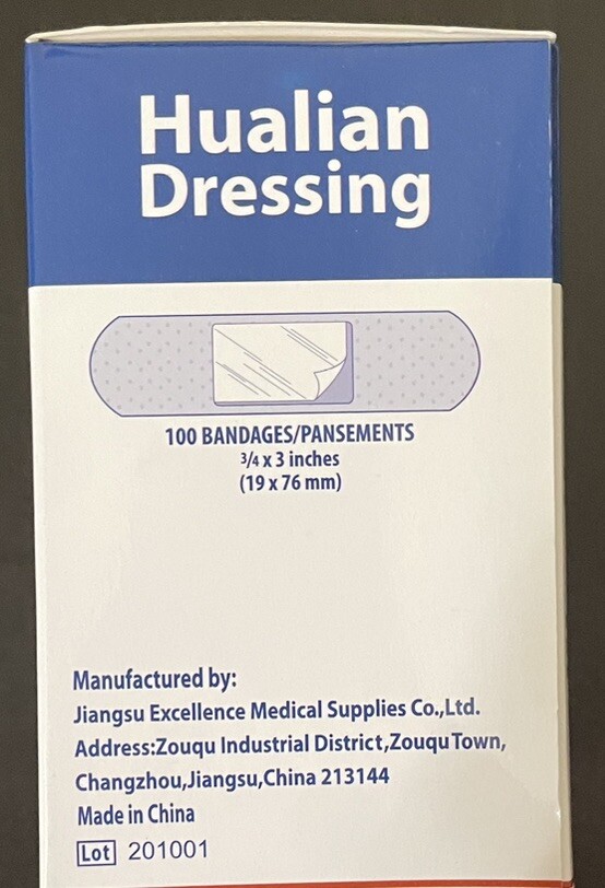Hualian Flexible Fabric Bandages 100 Per Box