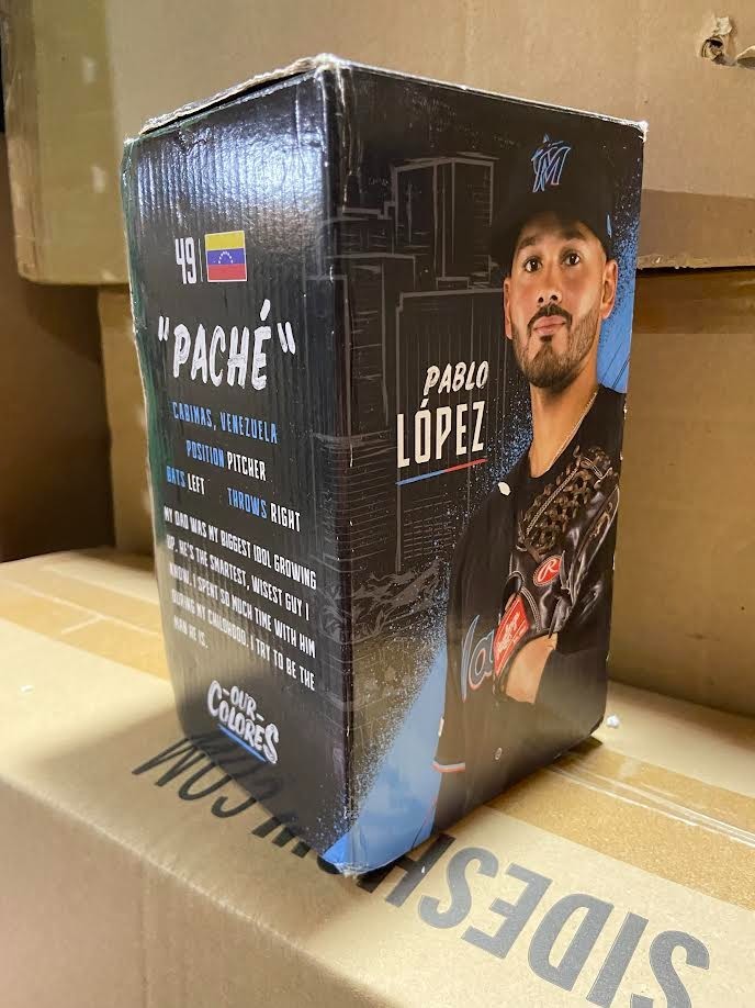 MLB Miami Marlins "Pache" Pablo Lopez Bobblehead JC