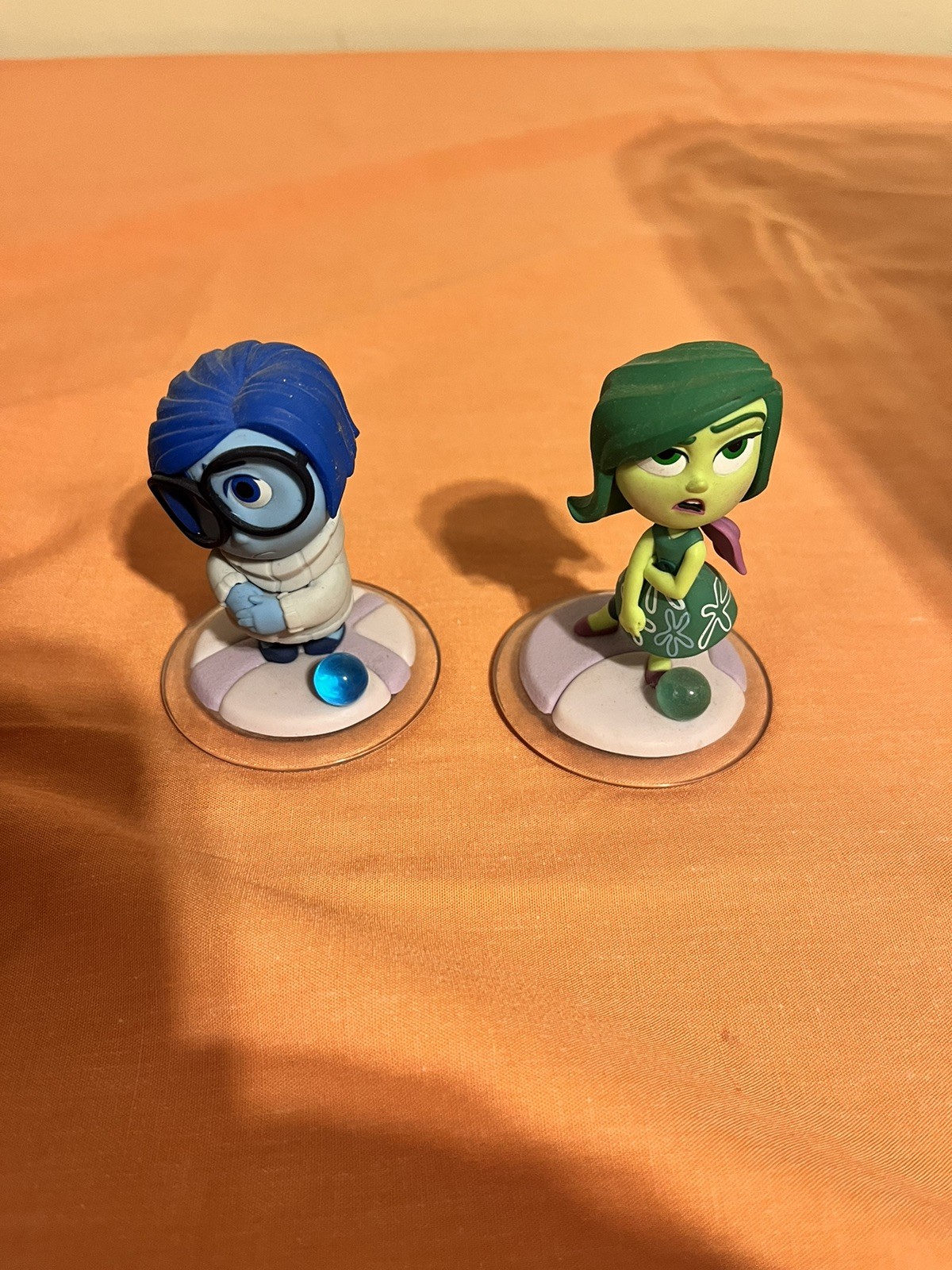 Disney Infinity Pixar SADNESS And joy  Inside Out Movie Figure - PREOWNED