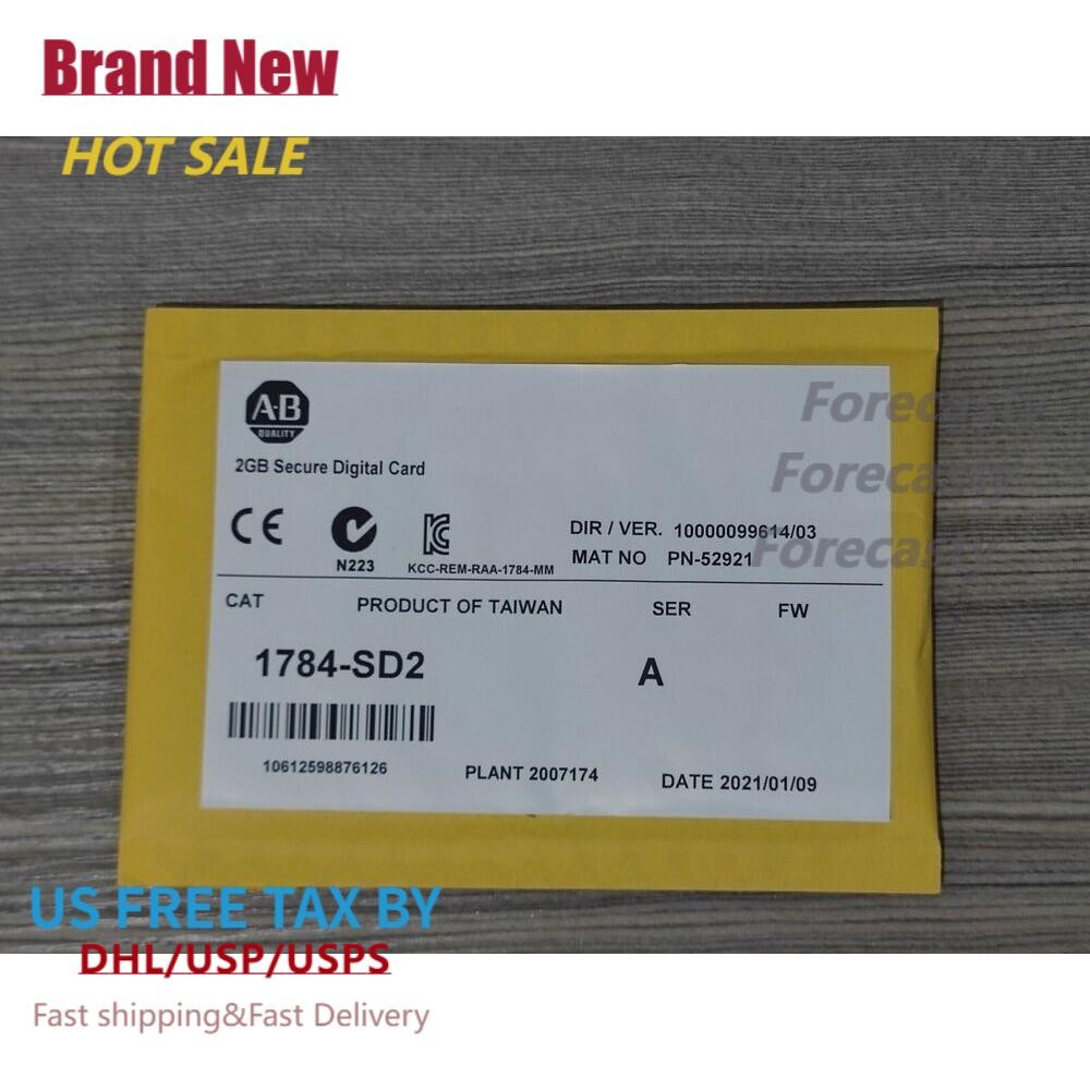 New AB 1784-SD2 Secure Digital Memory Card 2GB in Bag Sealed 1784SD2 US Free Tax