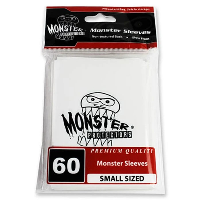 Monster Protectors Card Sleeves Small Glossy White 60