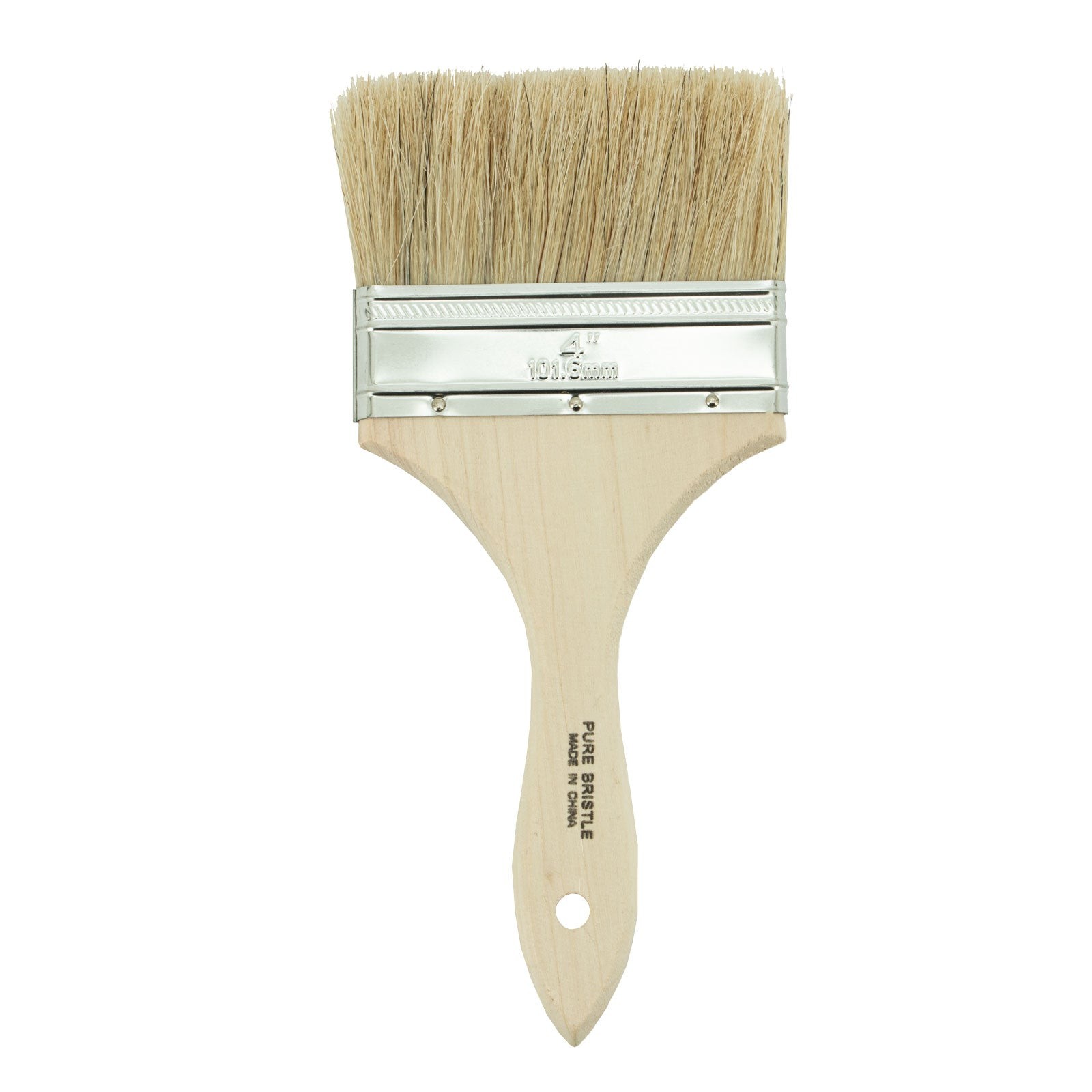 4" Double Thick White Bristle Chip Brush