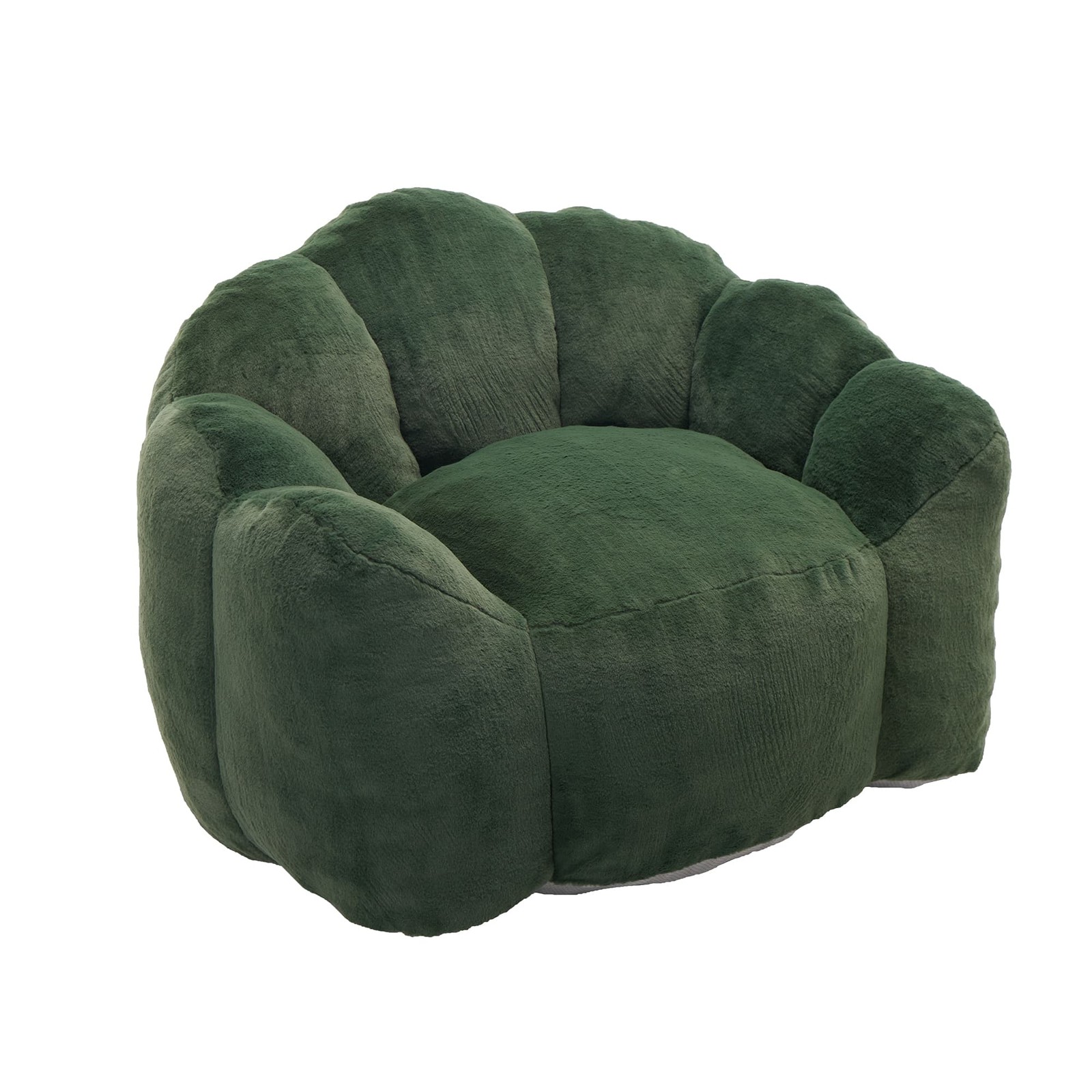 Green Lotus Compression Sofa Bean Bag Pull Ring Portable Living Room Bedroom