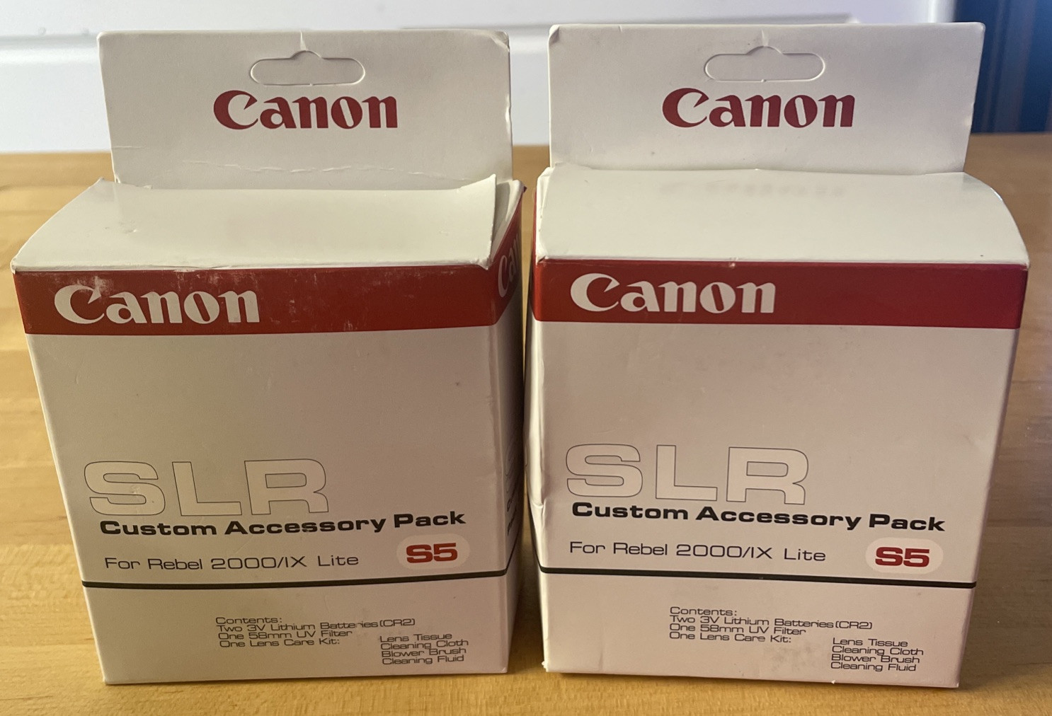 Canon SLR Custom Accessory Pack for Rebel 2000/IX Lite S5 58mm UV Filter Battery