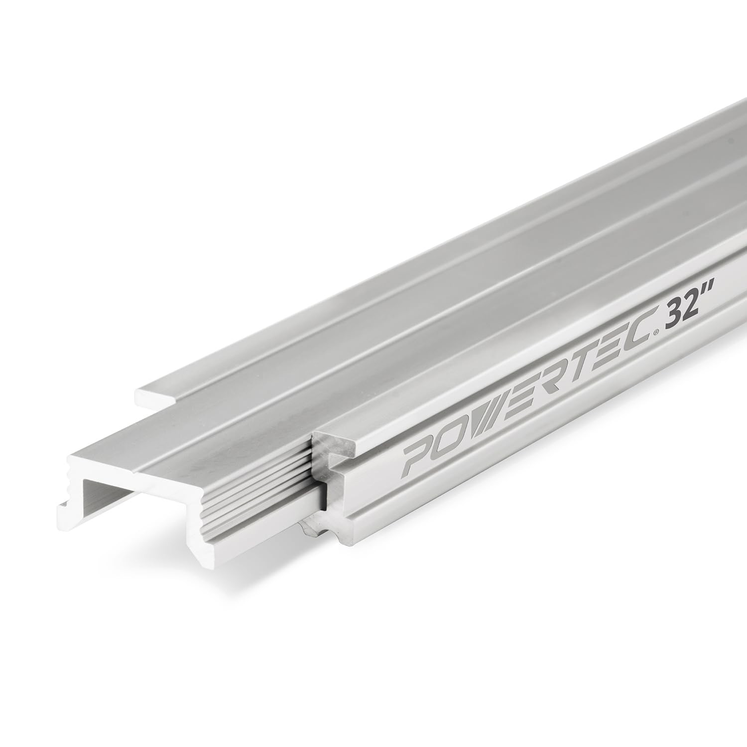 POWERTEC 32-Inch Aluminum Miter T-Track and T-Bar Set, 1 Set, For Benchtop Table
