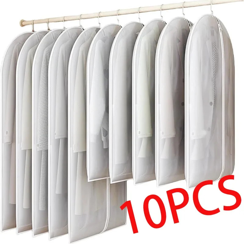 Transparent Garment Dust Cover Zipper Suit Coat Wedding Dress Storage Bag