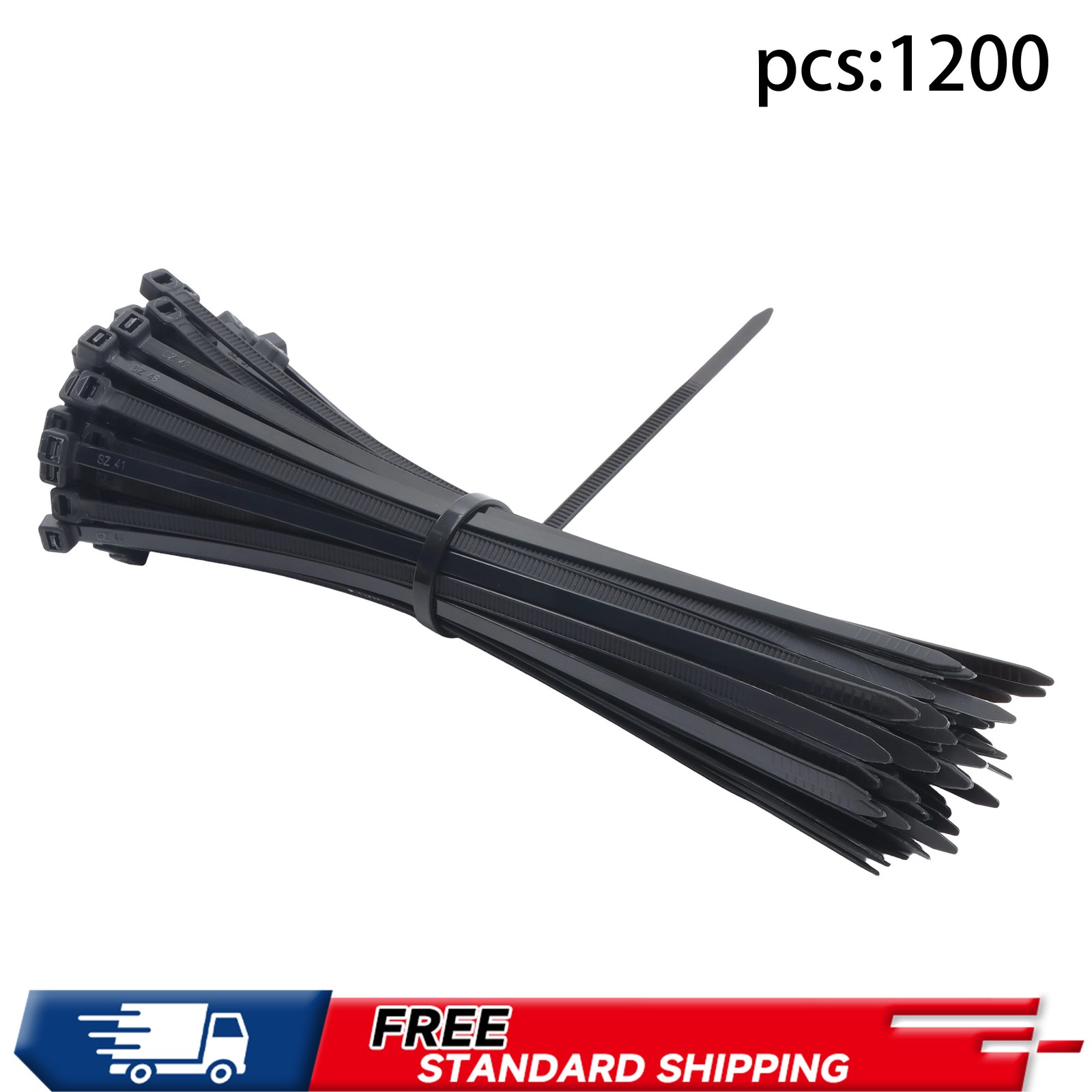1200pcs 8" Self-Locking Nylon Ties 70lb Tensile Heavy Duty For Indoor/Outdoor