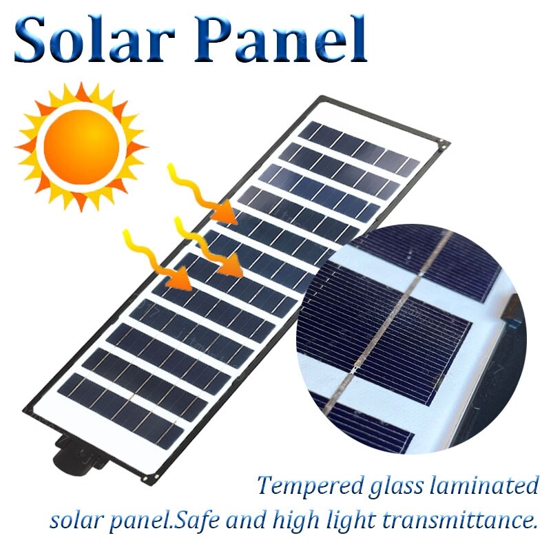 LED Solar Street Lights Waterproof Sensor Outdoor IP66 Remote+Pole Commercial