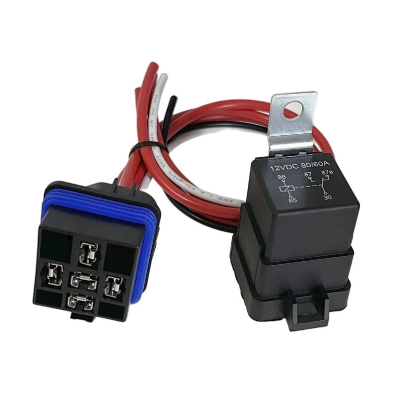 5 Pin Heavy Duty Changeover Relay For Lights Marine Auto Fan Relay Kit Sockets