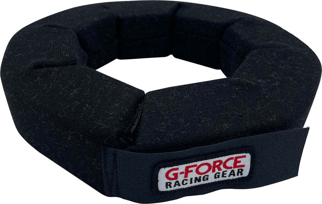 G-FORCE Large Black SFI Helmet Support with 360° Neck Support and Padding