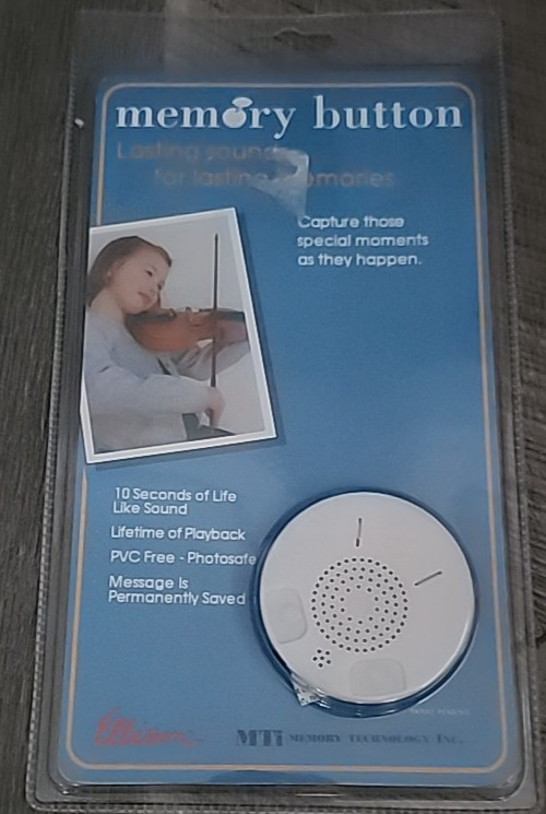 Ellison Memory Button New and Sealed Vintage Scrapbooking/Keepsakes NOS B5