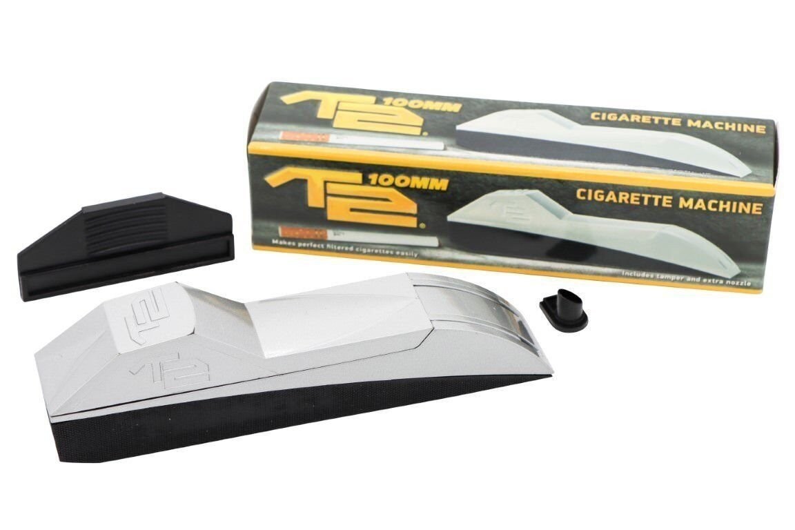 Top T2 "Chrome" 100mm Handheld Cigarette Injector Machine