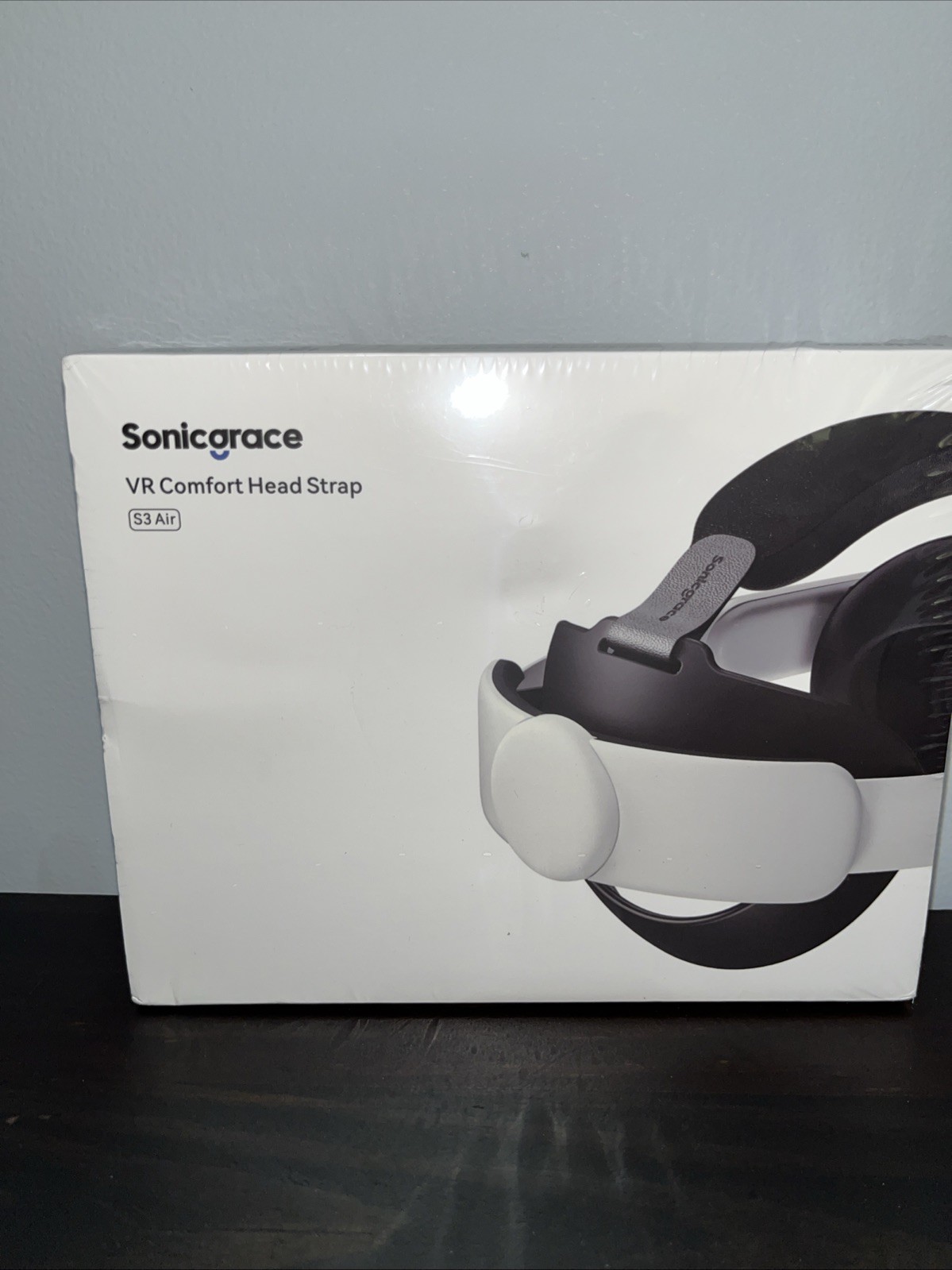 Sonicgrace VR Comfort Head Strap S3 Air for Meta Quest 2, White Black, Headset