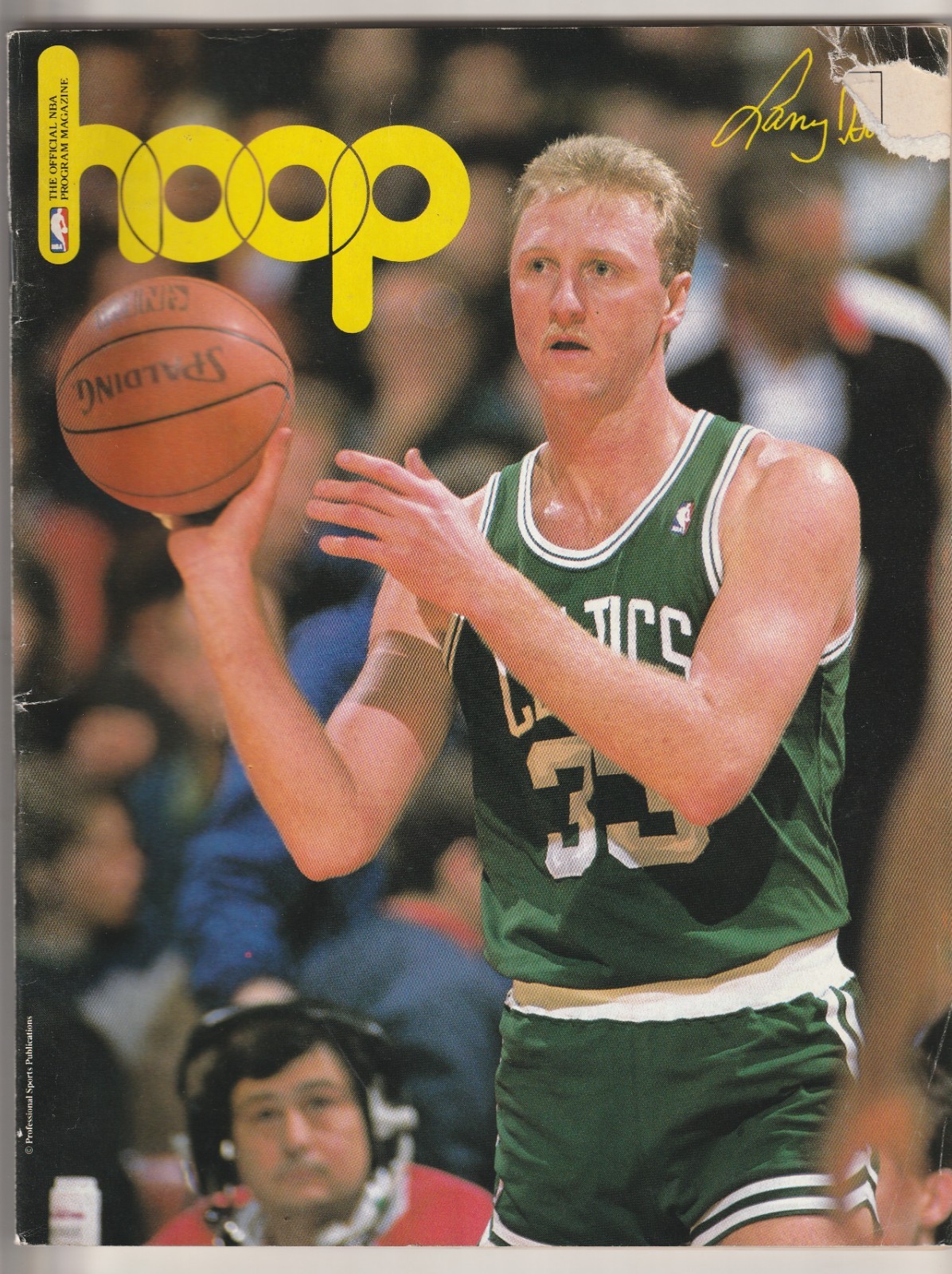 December 2, 1988 Cavs vs Celtics Hoop Program---Larry Bird