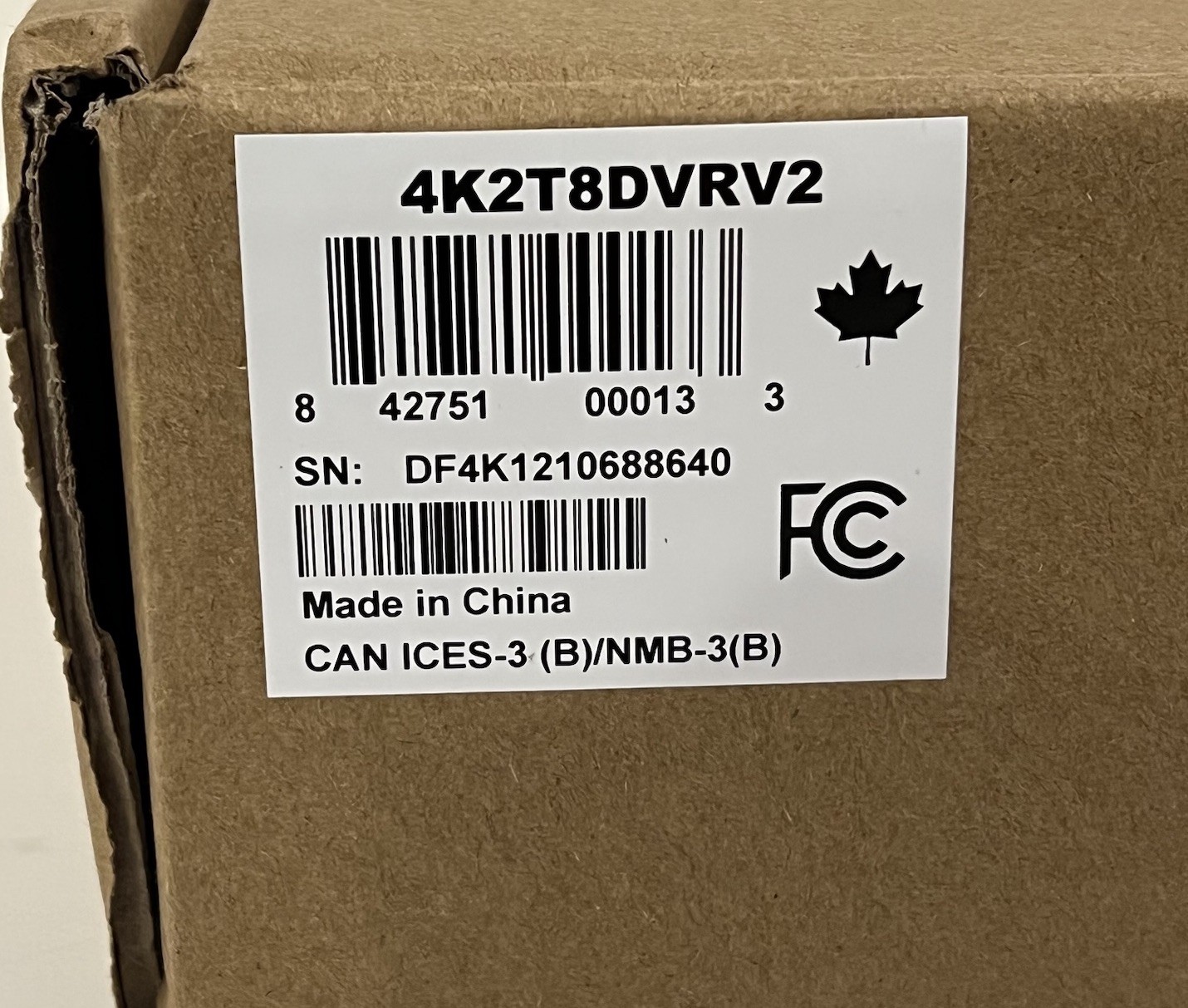 Defender 4K Ultra HD 3.6mm Add-on Wired Security Camera, Cable - 4KCB1V2
