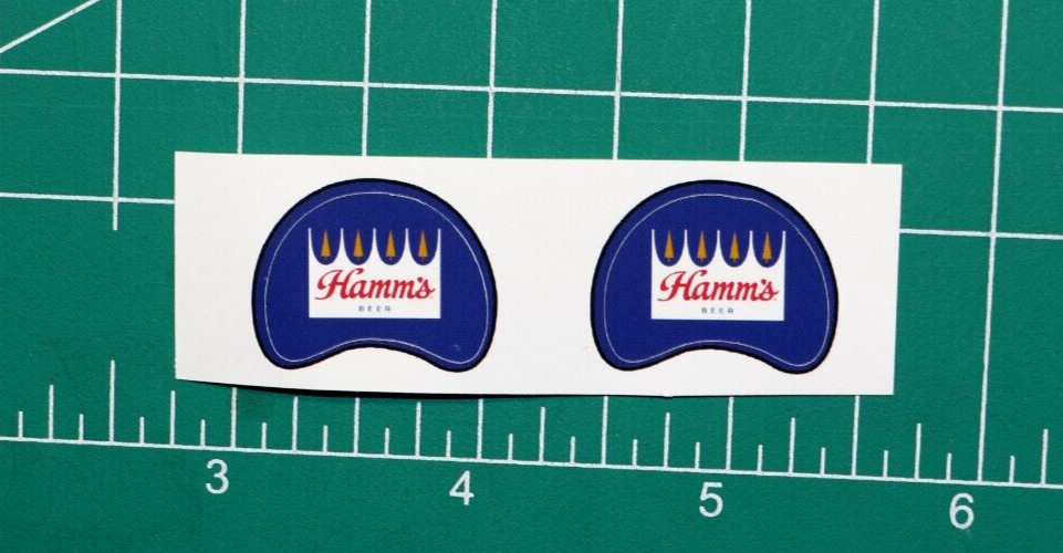 Hamm's Hamms Beer Football Gumball Helmets Custom DIECUT *DECAL SHEET ONLY*