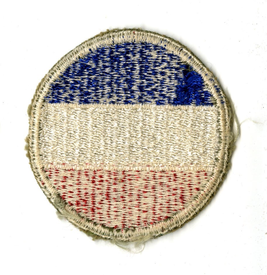 Army Ground Forces White Back Patch WWII Original